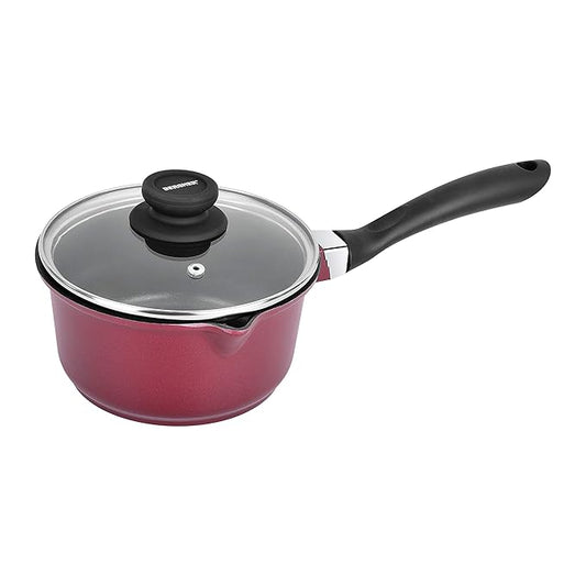 Scarlett Cast Aluminium Non-stick Saucepan With Glass Lid, 16 cm, 1.35 L