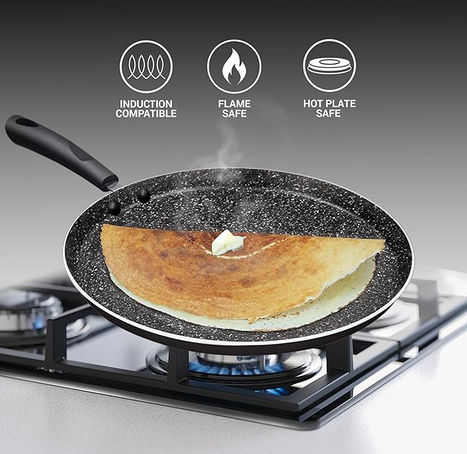 Induction Omni Tawa, 26 cm, Black