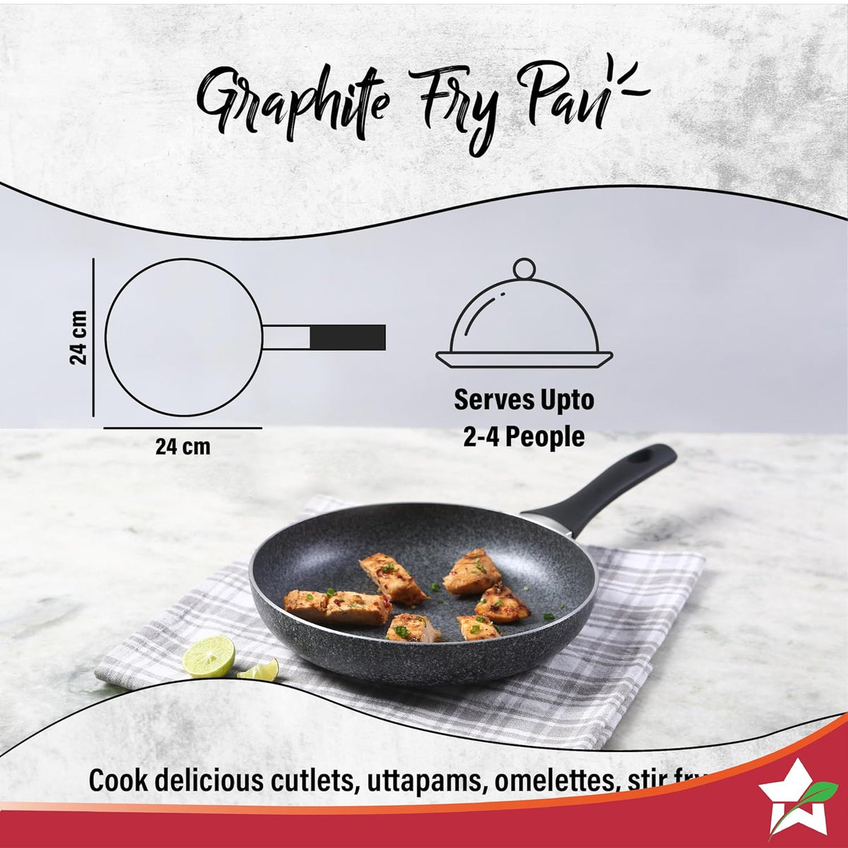 Graphite Frypan 24 cm