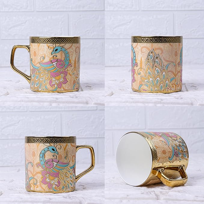 Bone China Gold Tea Cup, Heaven Gold, 180 ml