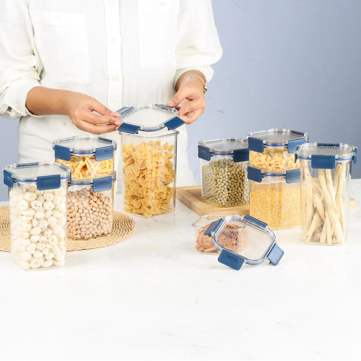 PET Storage Jar Set of 9