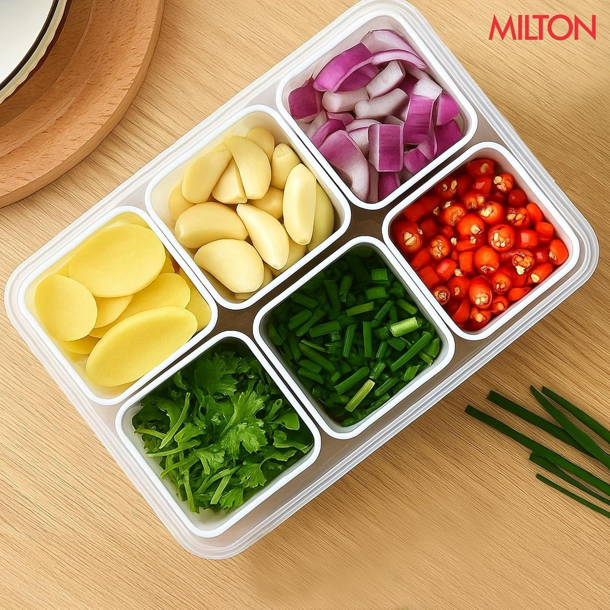 6 Grid Fridge Storage Containers