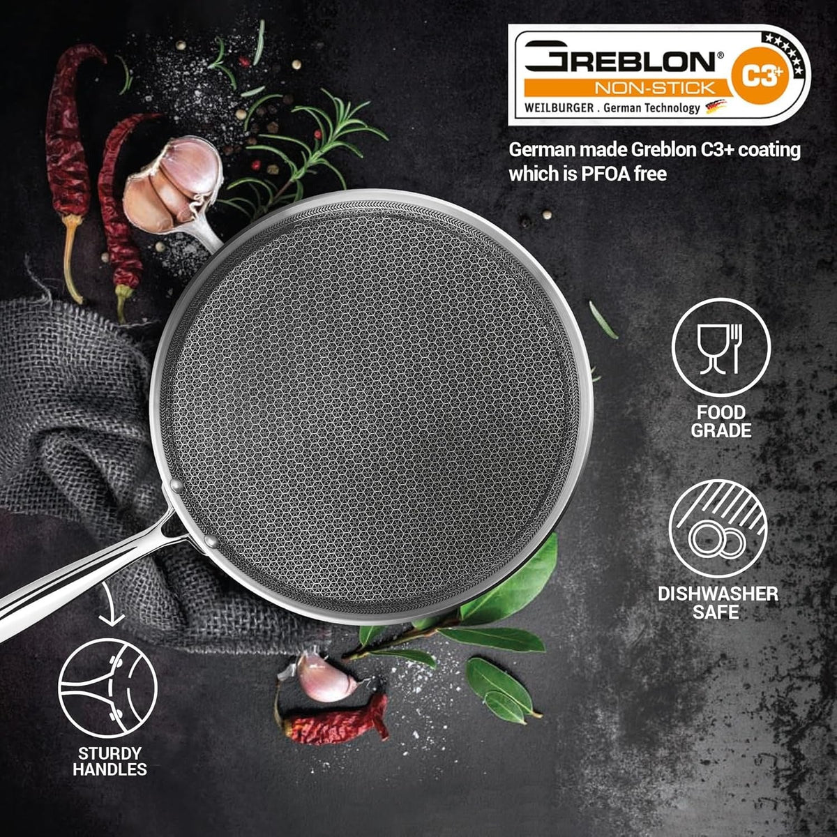 Honeycomb Non-Stick Tawa - 32 cm
