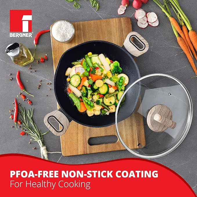 Ultimate Non-stick Kadai With Glass Lid, 24 cm, 2 L