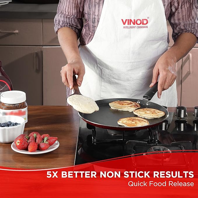 Popular Non Stick Dosa Tawa 30 cm With Sturdy Riveted and Virgin Bakelite Handle, Non Toxic