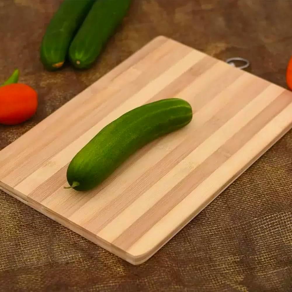 Multi-Use Bamboo Cutting Board – Durable Wooden Board for Meat, Bread, Vegetables, Cheese, and BBQ, 20cm x 30cm
