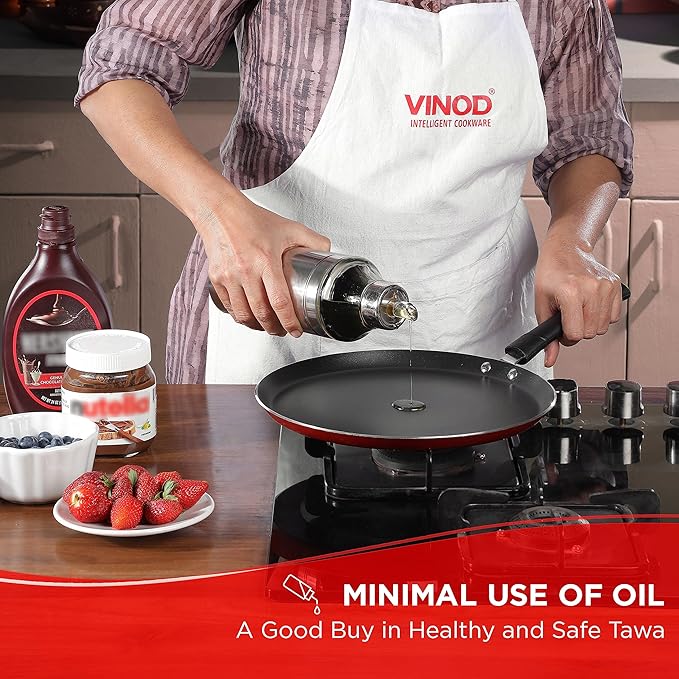 Popular Non Stick Dosa Tawa 30 cm With Sturdy Riveted and Virgin Bakelite Handle, Non Toxic