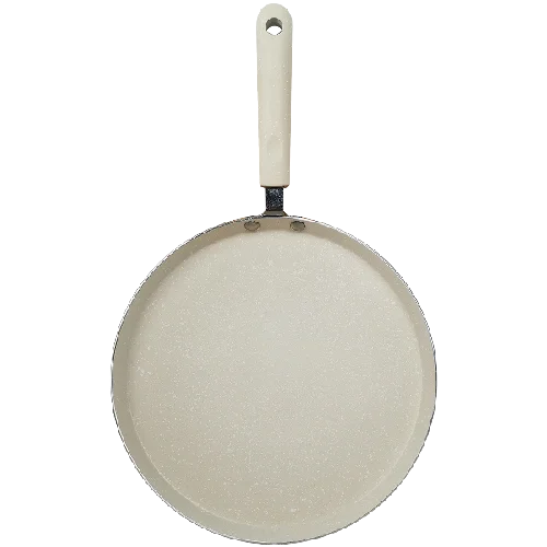 Non-Stick Flat Pan – Ideal for Flatbreads, Crepes, Pancakes, Tortillas, Eggs, Omelettes, Parathas, Roti, French Toast, Wraps, Tawa-Fried Fish, Quesadillas & Dosa – Available in 18cm, 22cm, 26cm Sizes in Beige & Black