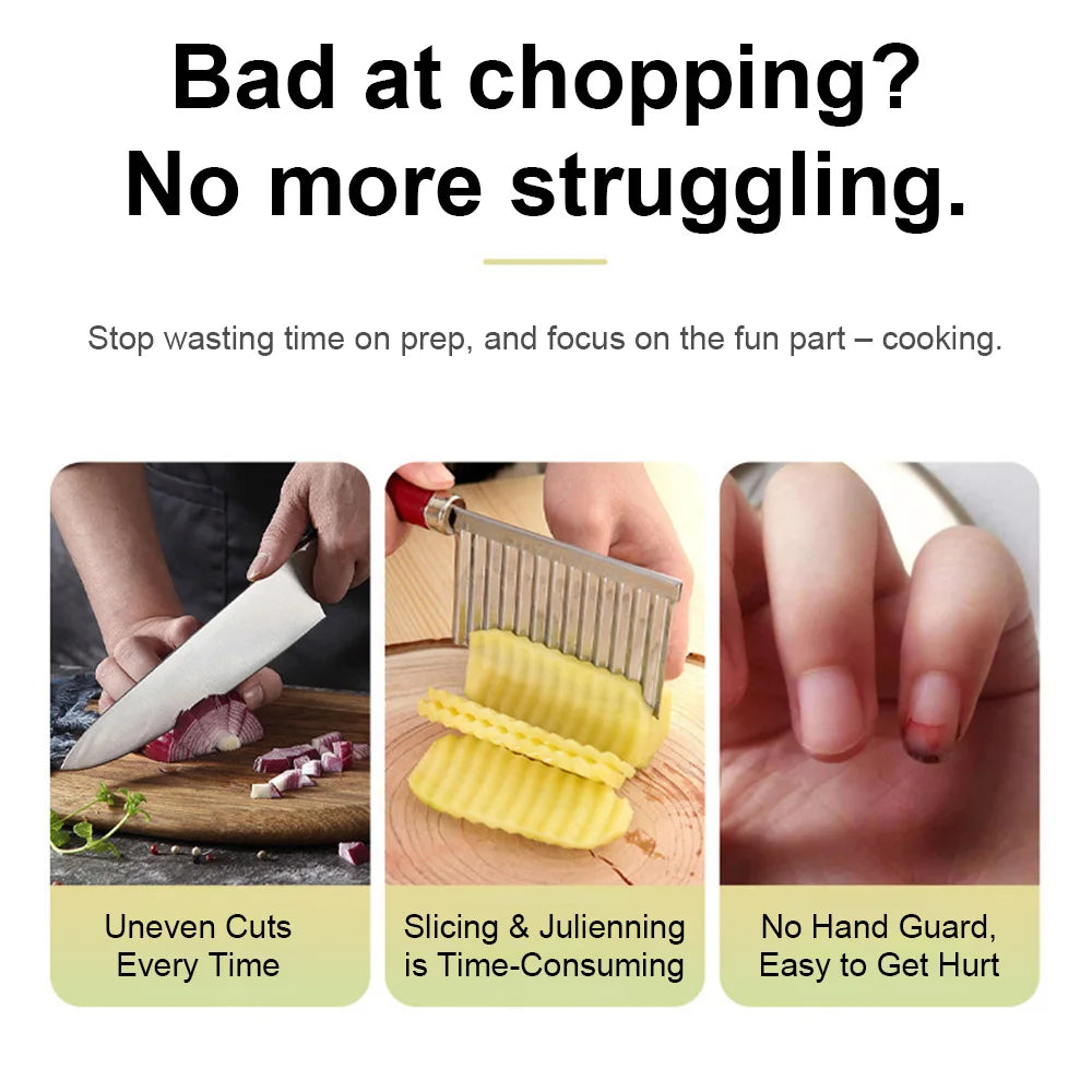 8-in-1 Food Chopper & Vegetable Cutter with Container & Lid – Dicer, Grater, Peeler & Egg Separator with Hand Guard – Best for Safe Meal Prep