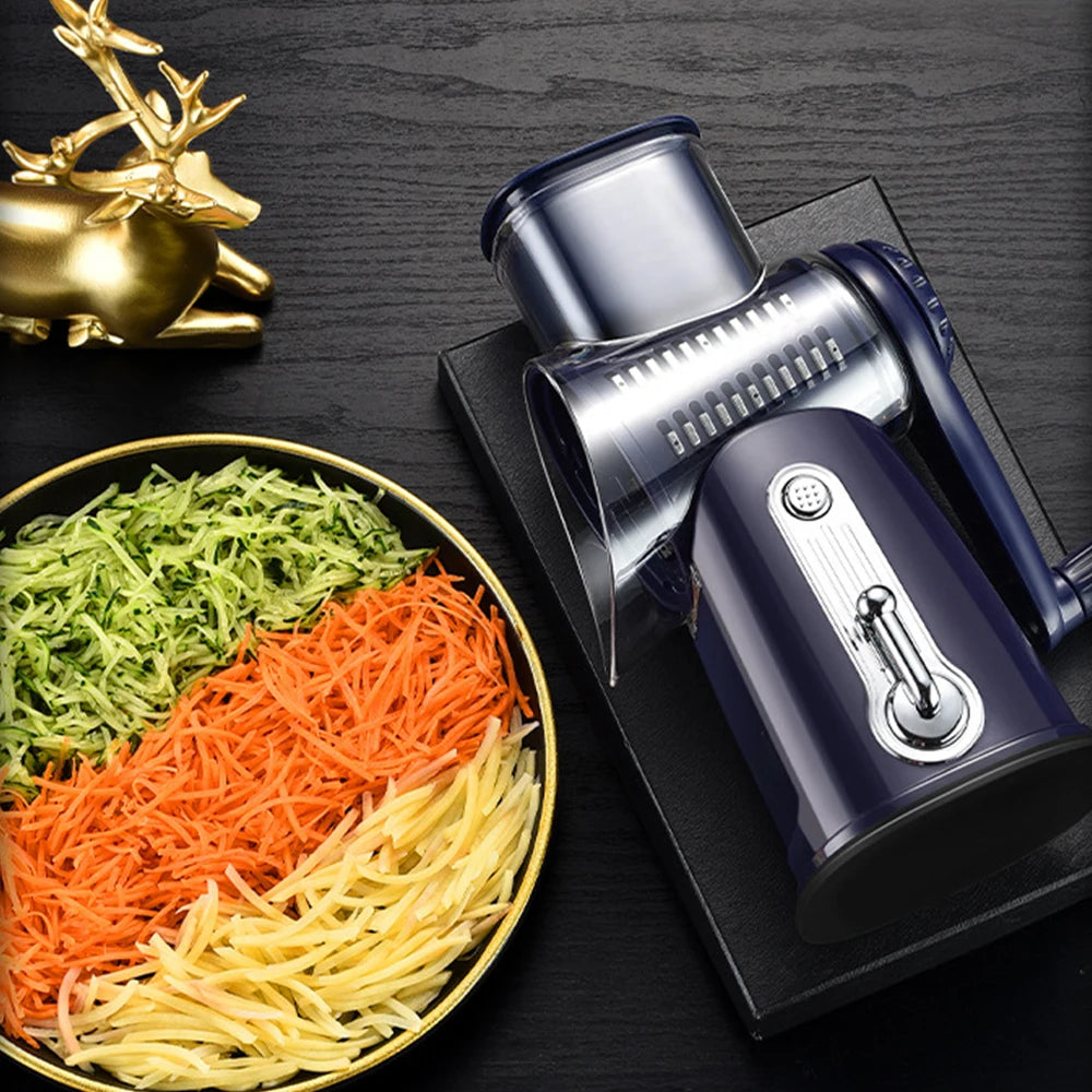 Multi-Function Vegetable Chopper – Hand Pressure Slicer, Shredder & Dicer for Onion, Potato & Cucumber – Ideal for Salads & Family Cooking