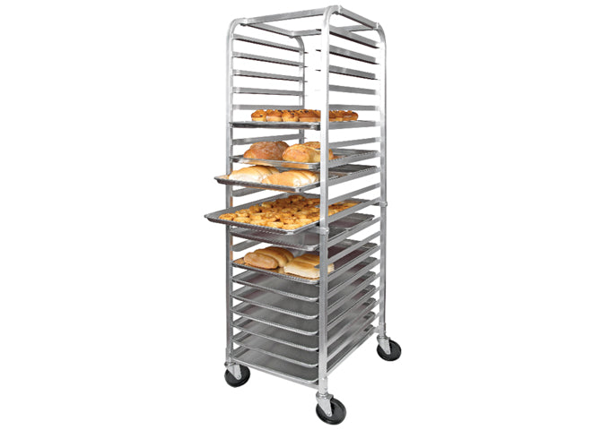 Aluminium Sheet Pan Rack Trolley - 20 Tier Trolley