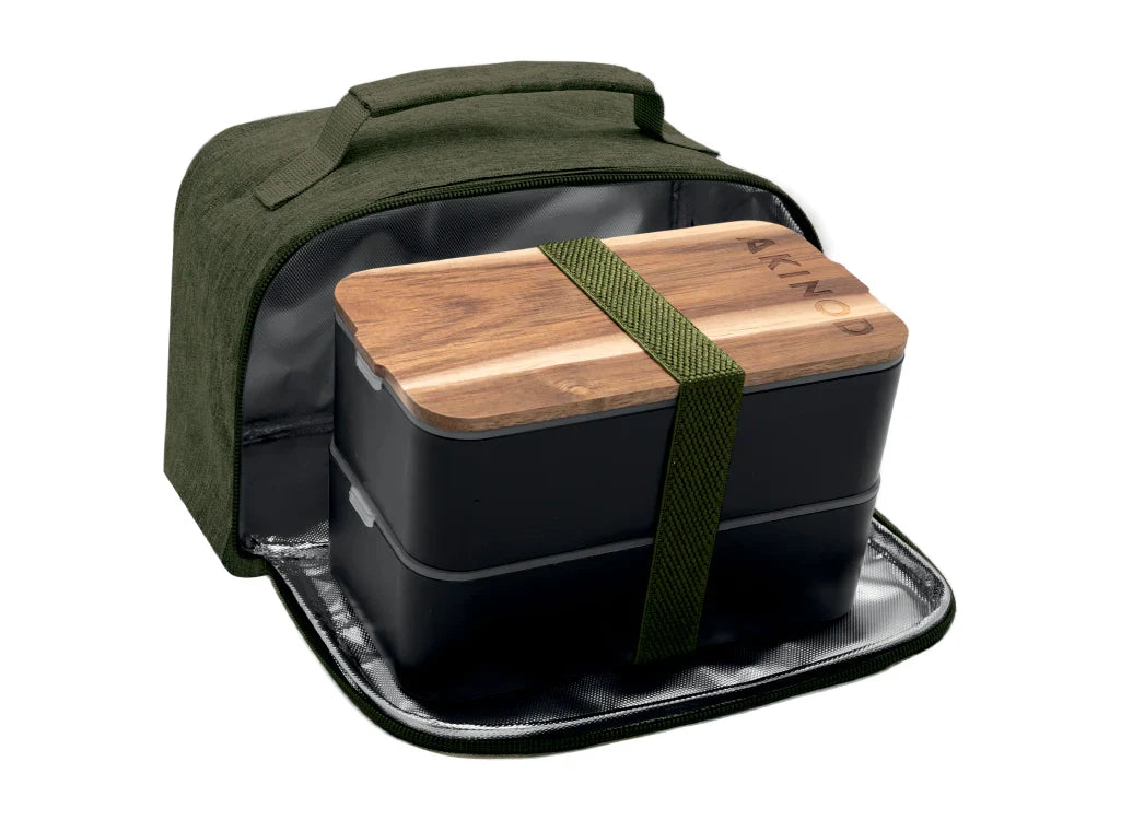 Polypropylene Food Storage Container Bento + Insulated Lunch Bag