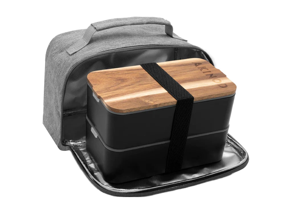 Polypropylene Food Storage Container Bento + Insulated Lunch Bag
