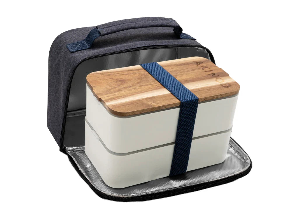 Polypropylene Food Storage Container Bento + Insulated Lunch Bag