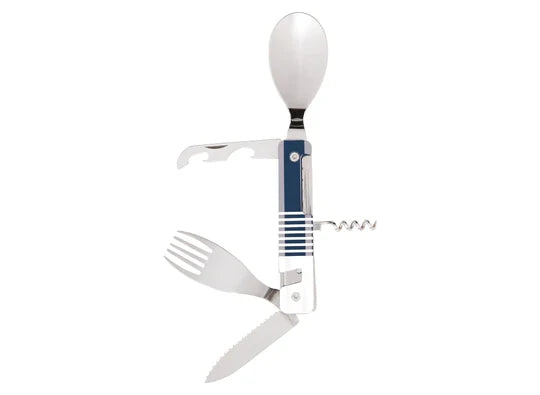 Multifunction Magnetic Cutlery Mirror Finish Blue Mariniere