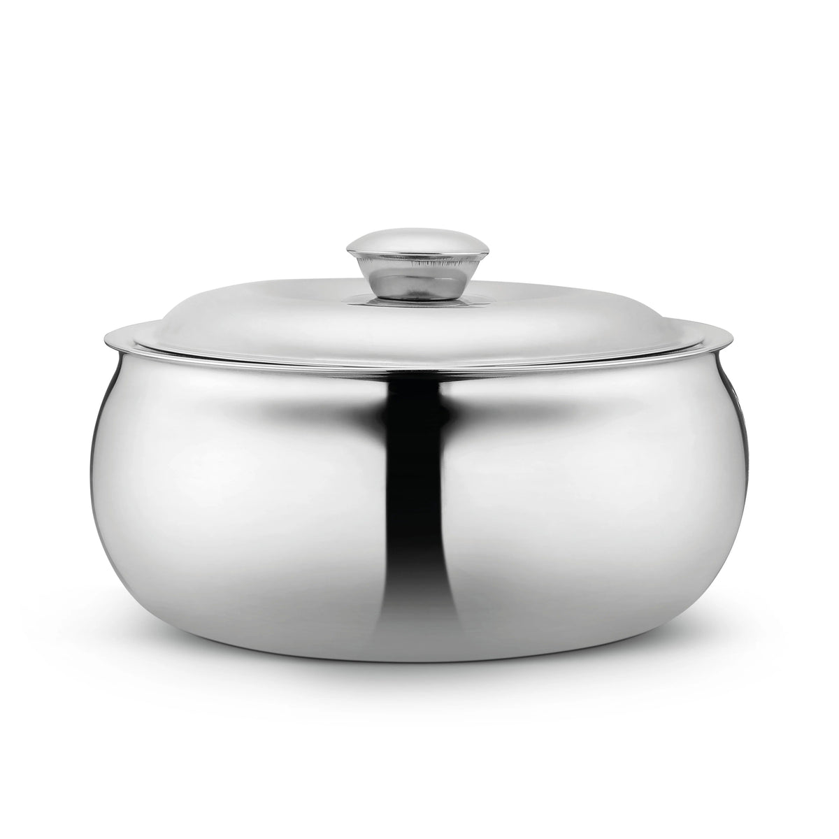 Belly Stainless Steel Tripot Hot-Pot Thermoware Casserole 3000 ml