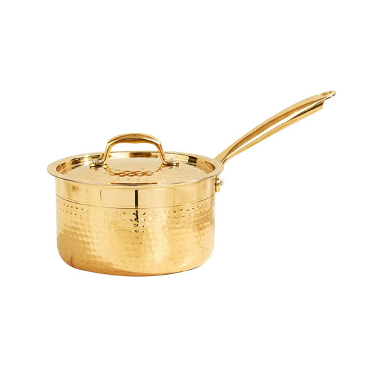Brass Sauce Pan with Lid Traditional Brass Cookware