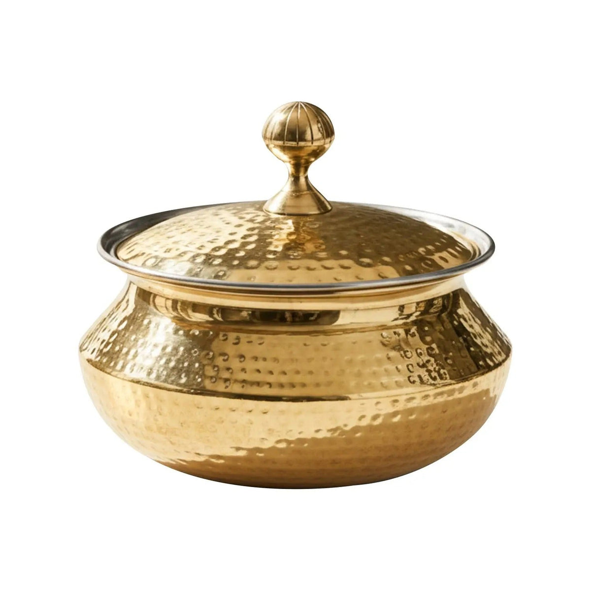 Brass Degchi Patili with Lid Traditional Cookware
