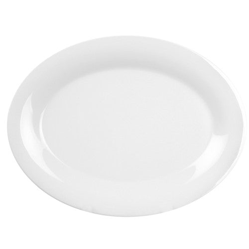 White Oval Platter 240mm x 185mm / (7.28 inches) - Pack of 12