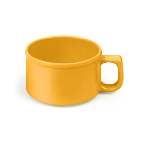 Smooth Melamine Yellow Soup Mug 237ml / 8oz - Pack of 12