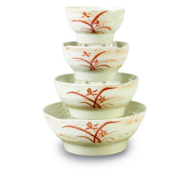 Asian-Style Melamine Wave Soup Bowl - Pack of 12