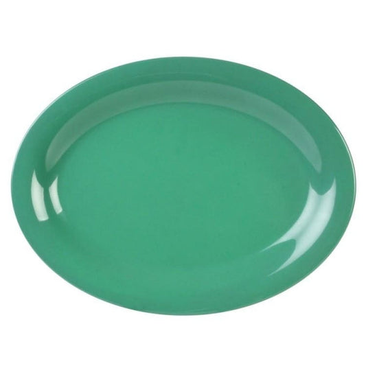 Green Oval Platter 240mm x 185mm / (7.28 inches) - Pack of 12 Default Title