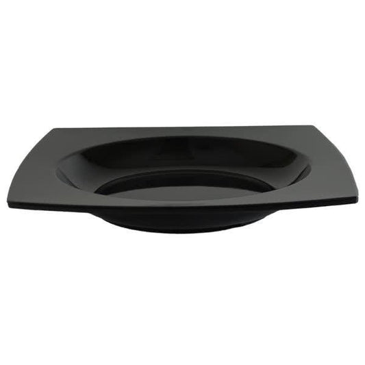 Classic Square Shape Melamine Black Pasta Bowl - Pack of 12 Default Title
