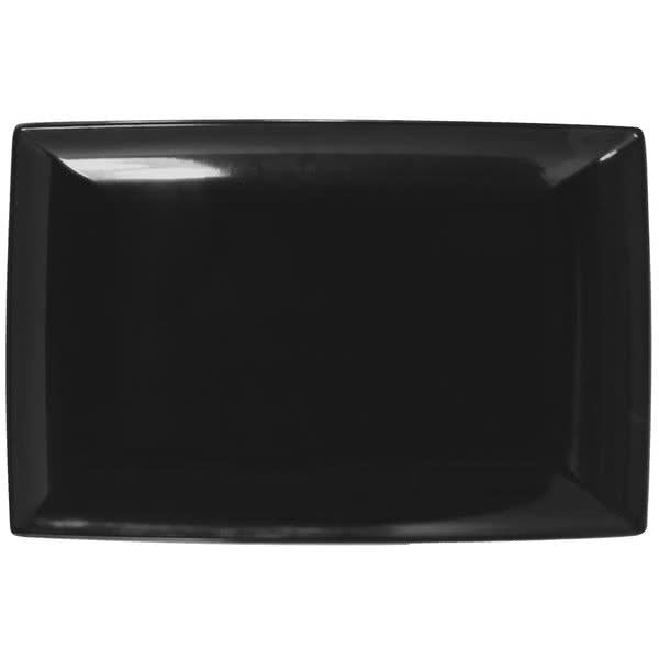 Classic Rectangular Black Melamine Tray 330mm x 165mm - Pack of 12
