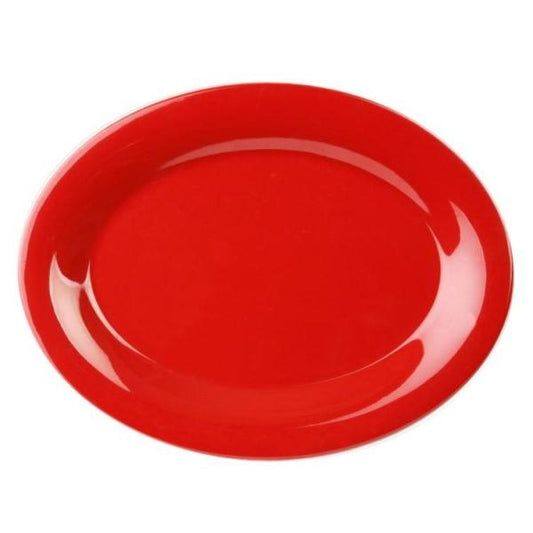 Pure Red Oval Platter 240mm x 185mm / (7.28 inches) - Pack of 12 Default Title