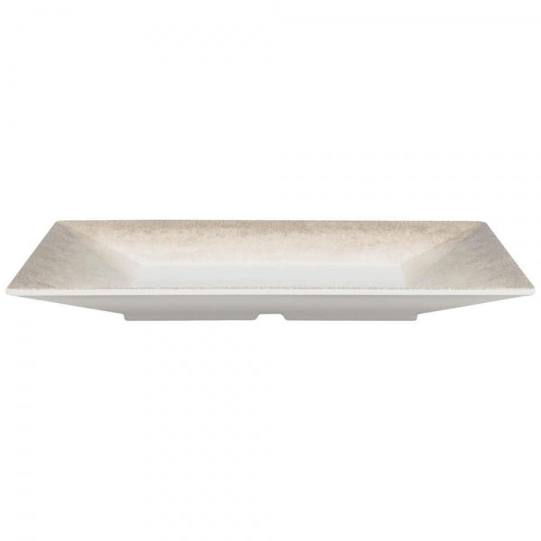 Square Melamine Plates 305mm (12") with Crackle Finished Border