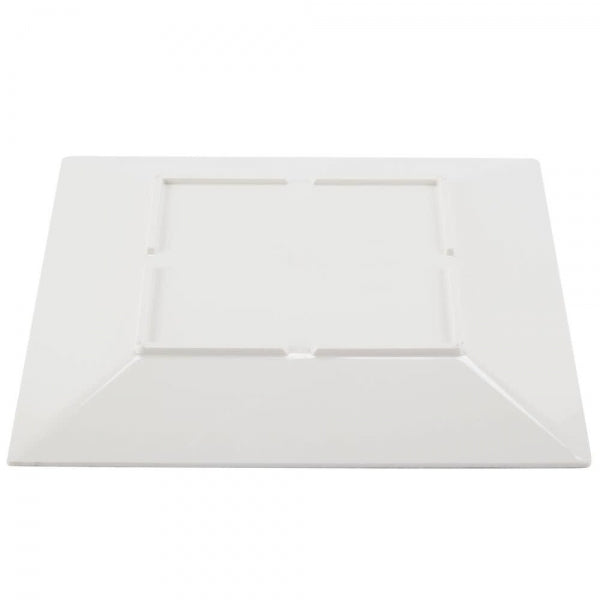 Square Melamine Plates 150mm (6'') with Crackle Finished Border
