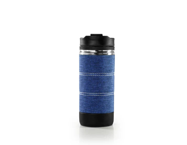 Portable Coffee Press Mug 15 fl oz Blue