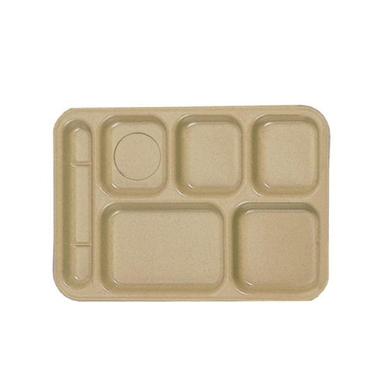 Compartment Tray 368mm x 254mm Sand - Pack of 12 Left Handed