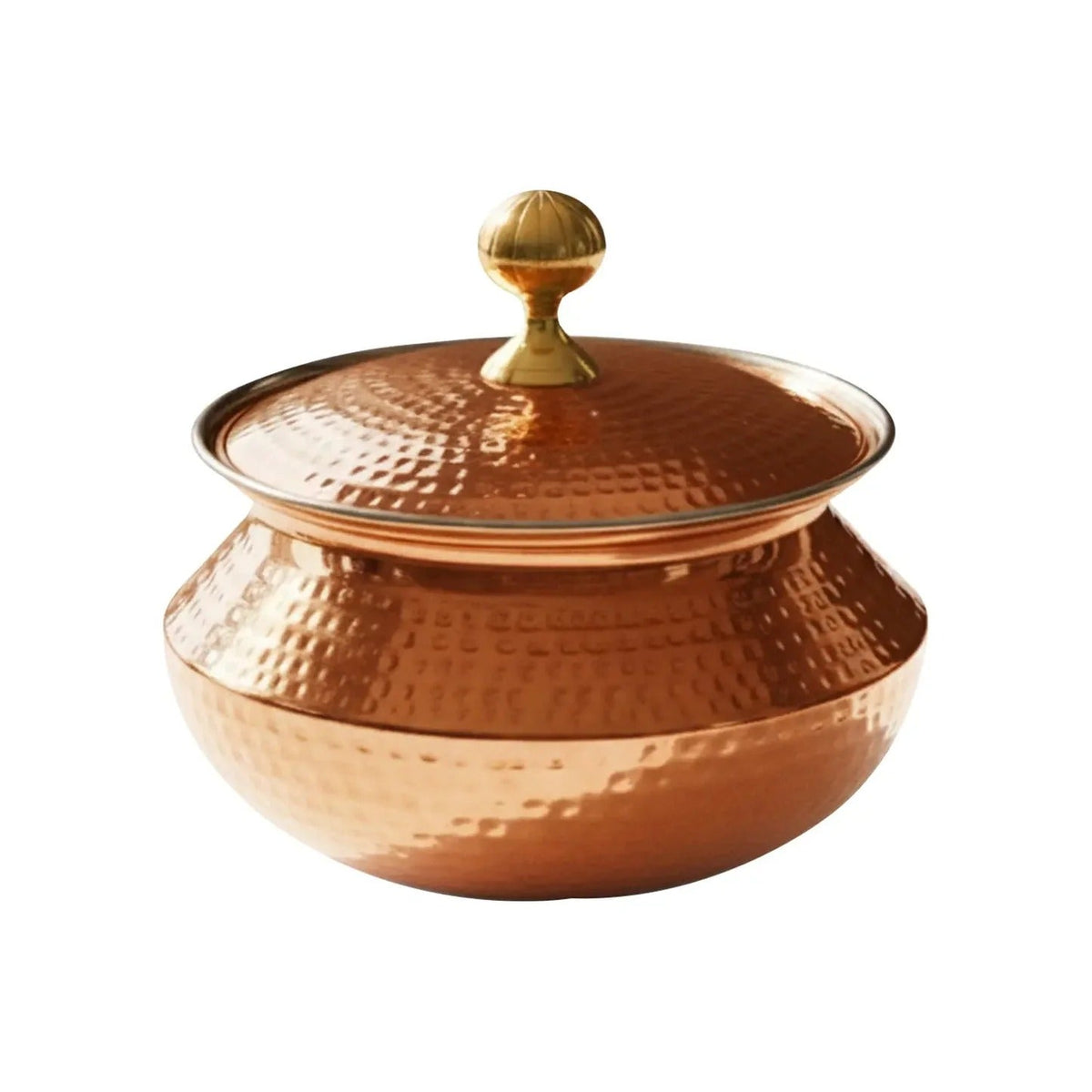 Copper Degchi with Lid Traditional Copper Cookware 4.5Ltr