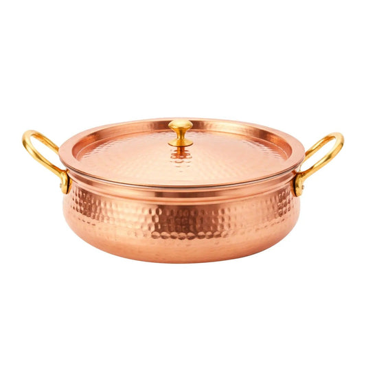 Copper Handi Traditional Ayurvedic Cooking Pot 2.8Ltr