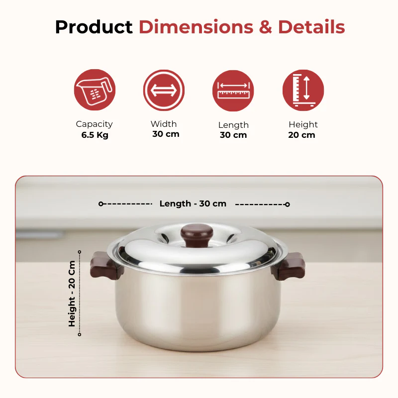 Stainless Steel Hot Casserole Insulated Serving