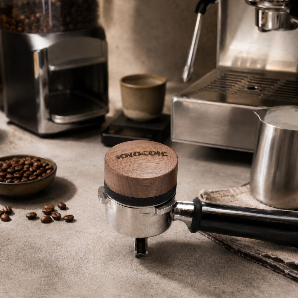 Walnut Adjustable Espresso Distribution Tool, 51/54/58mm