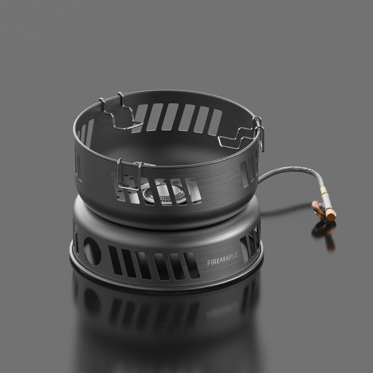 Cooking Kit with Pots and Pans with Gas Burner