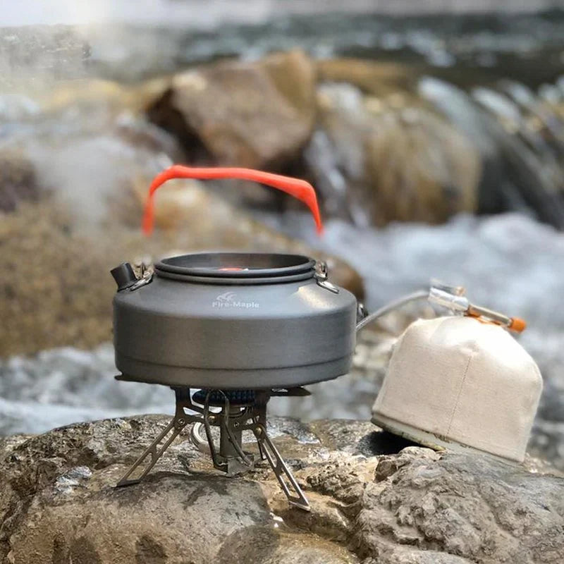 Aluminium Kettle 0.8L Black Handle