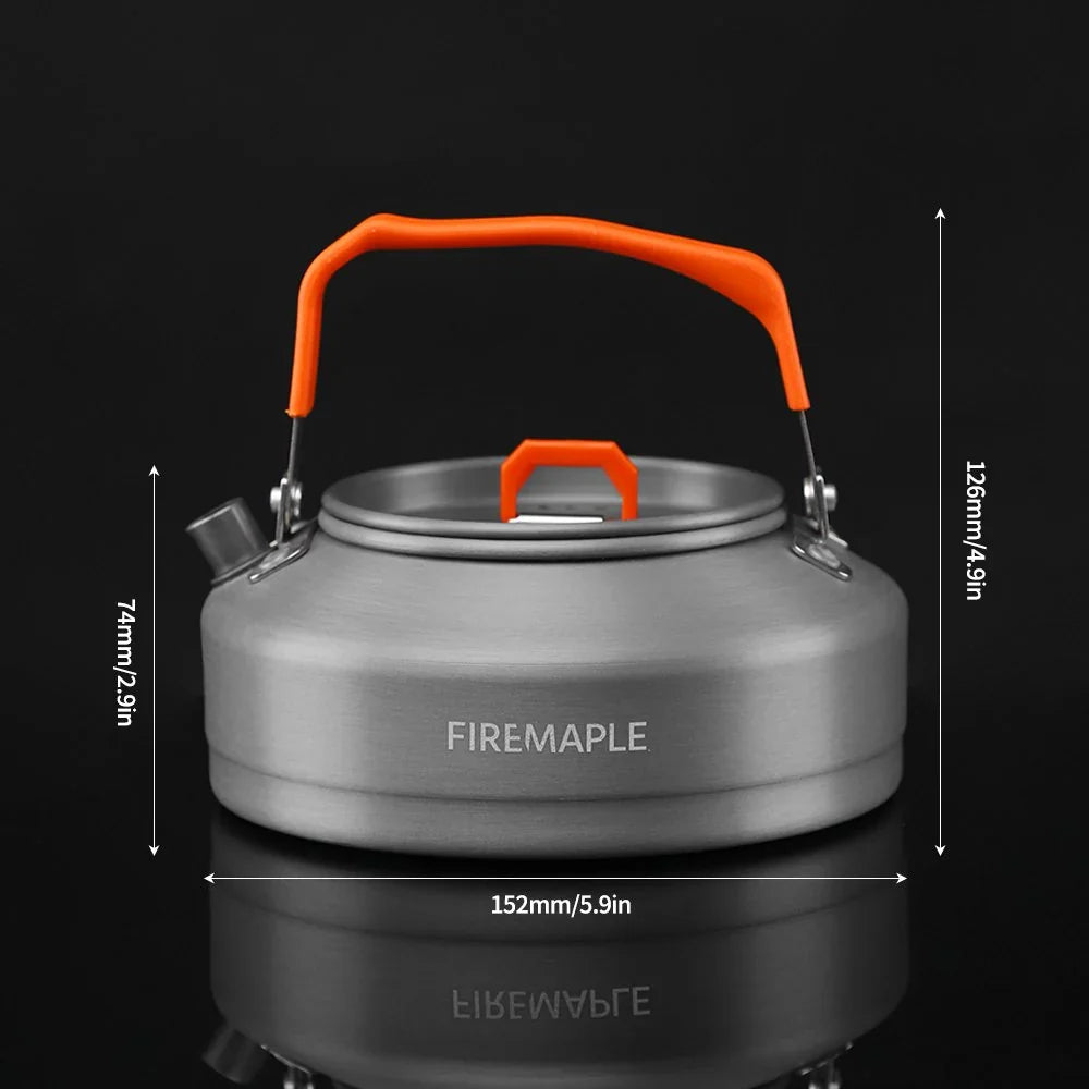 Aluminium Kettle 0.8L Black Handle