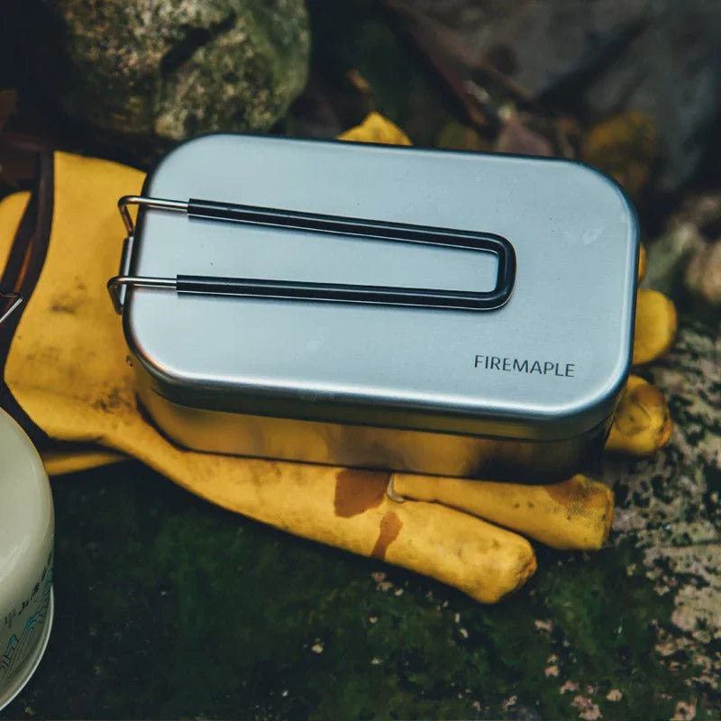 Aluminium Utensil 0.8L Aluminium Lunch Box / Billycan