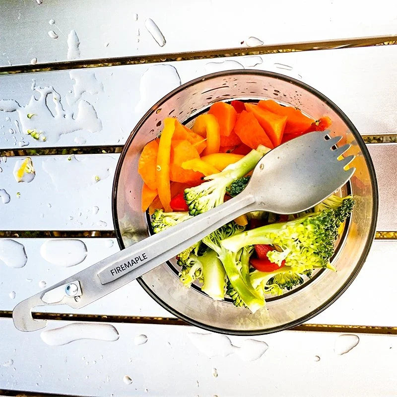 Woodpecker Three - in - one Titanium Spork