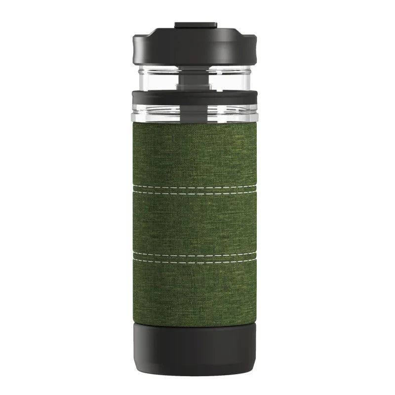 Vacuum-Insulated Stainless Steel Coffee Press Mug