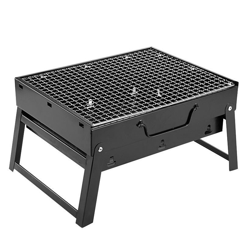 Portable Folding Charcoal Grill - Compact BBQ for Camping & Backyard