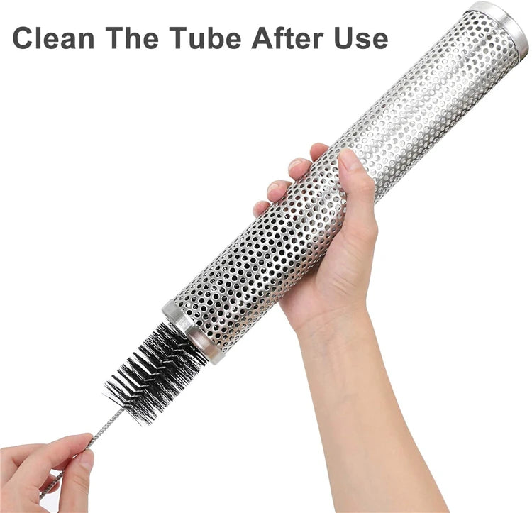 12-Inch Stainless Steel BBQ Pellet Smoker Tube