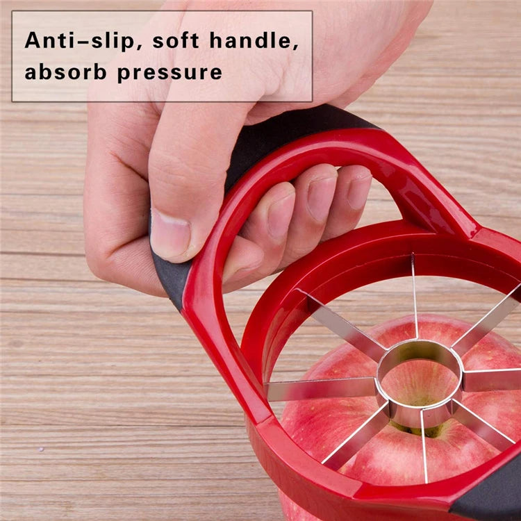 Extra Large 8 Blade Stainless Steel Apple Slicer & Corer – Sharp Apple Cutter & Divider – Perfect for Apples, Pears & Dragon Fruit