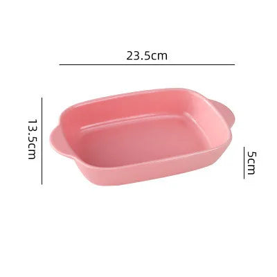 Ceramic Rectangular Baking Dish – Oven, Microwave & Dishwasher Safe, Ideal for Lasagna, baked pasta, mac & cheese, and enchiladas (23.5 x 13.5 x 5 cm)
