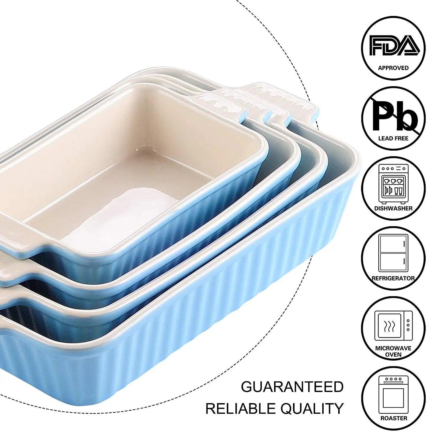 Ceramic Baking Dish Set of 4
