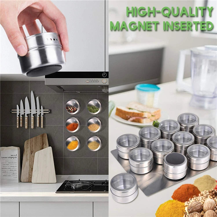 Magnetic Spice Jars