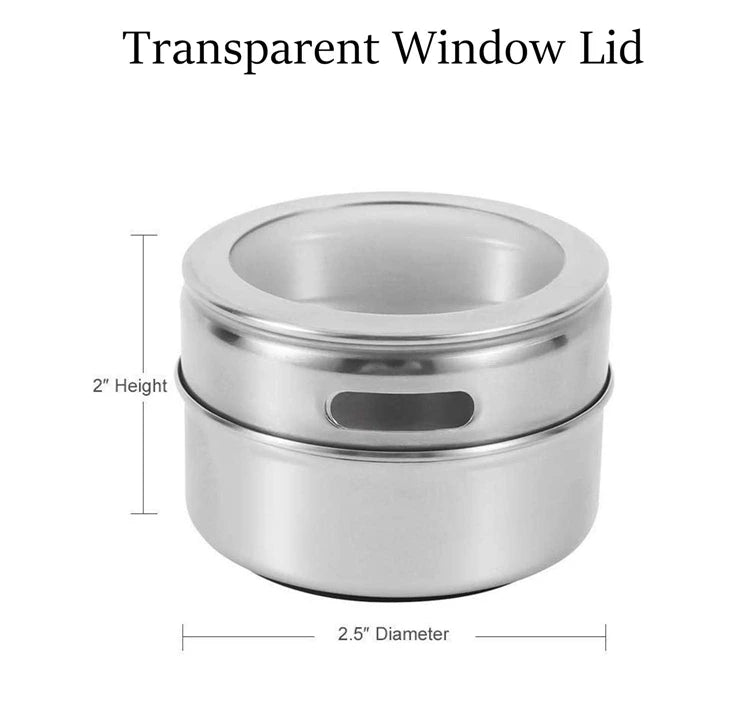 Magnetic Spice Jars